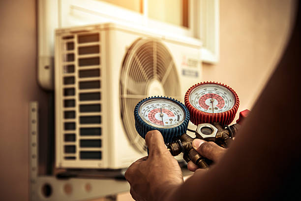 Professional Hvac technician working in Gilman, MN